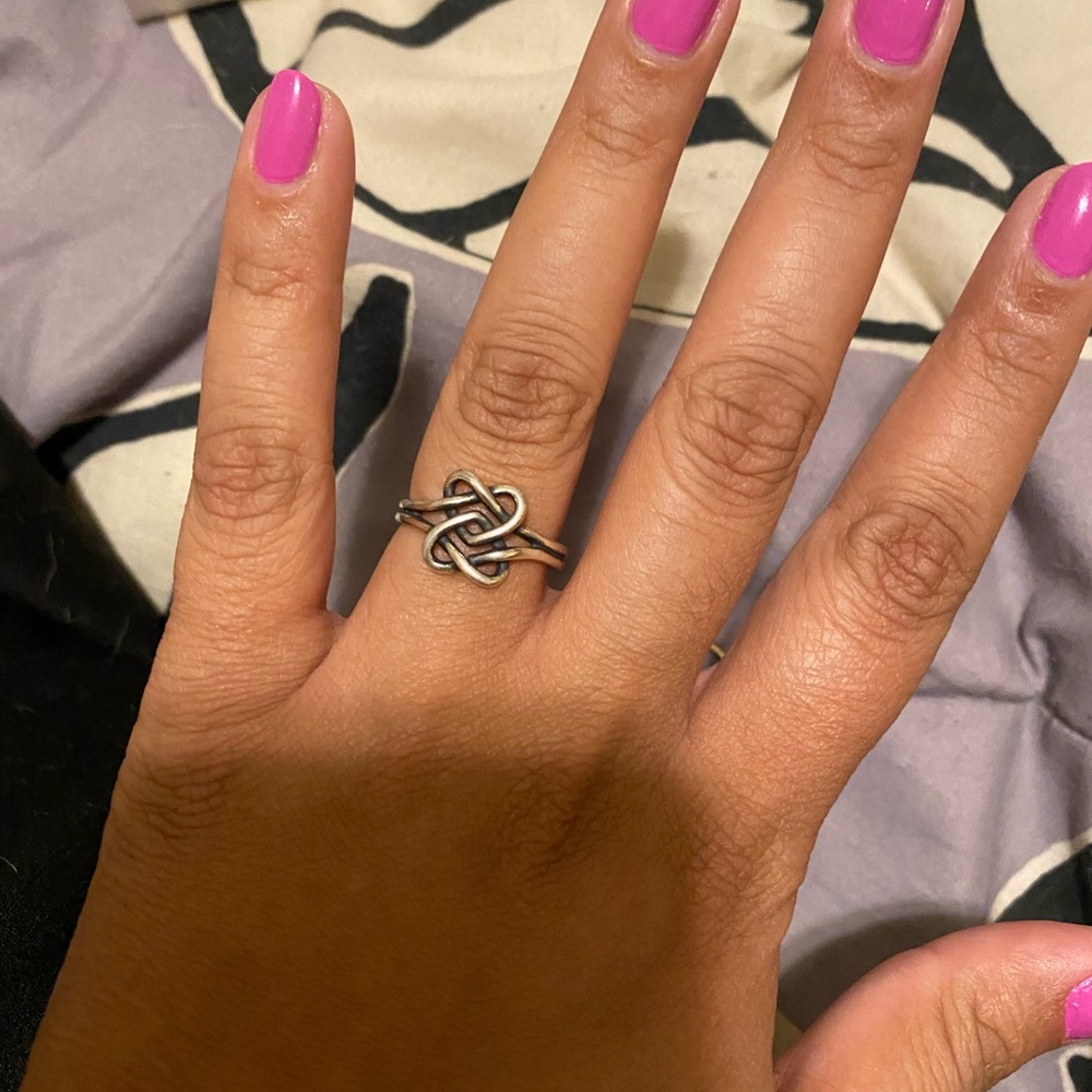 Intertwined Hearts Ring
